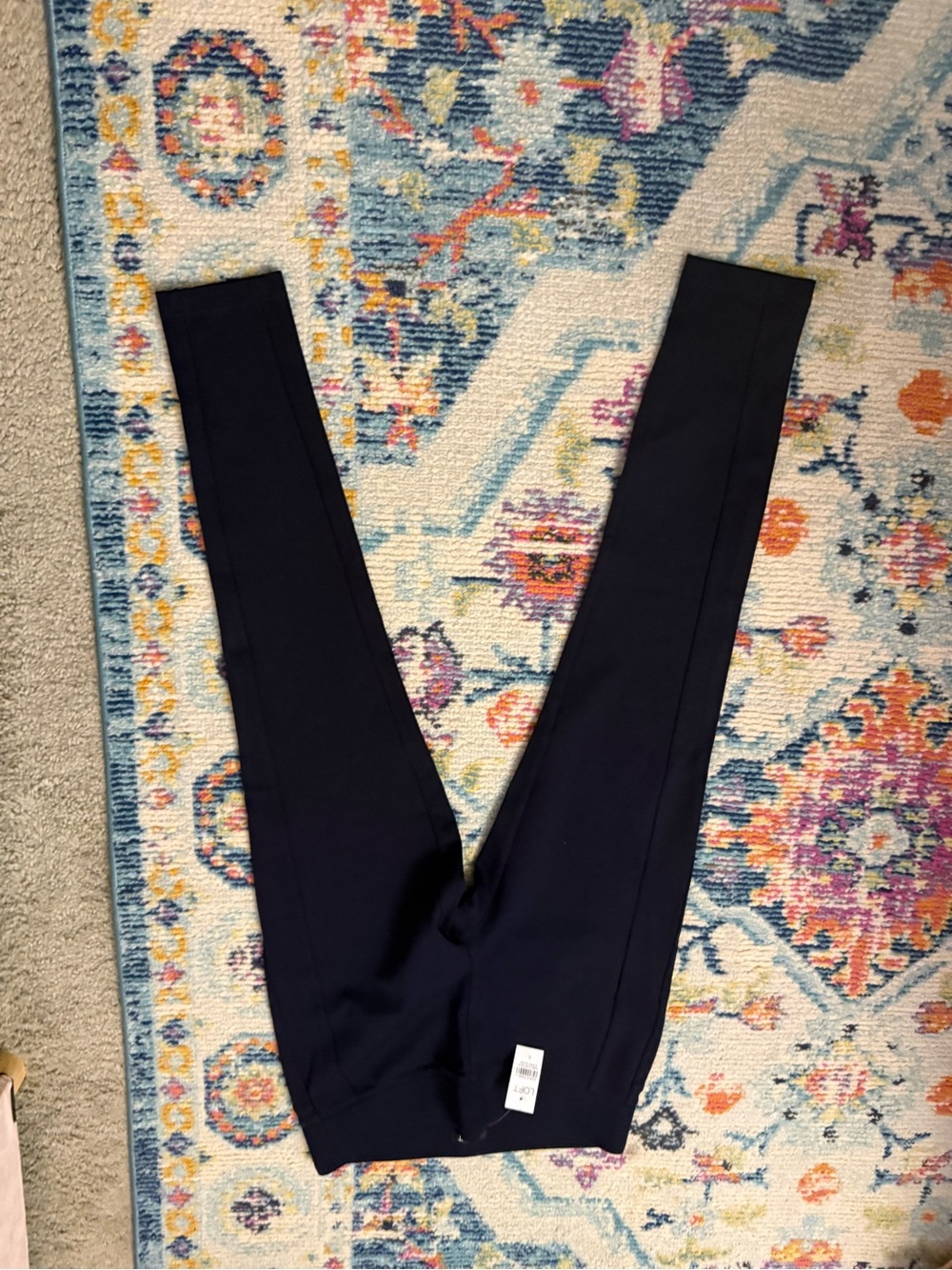 LOFT Navy Ponte Leggings - Sleek Everyday Stretch